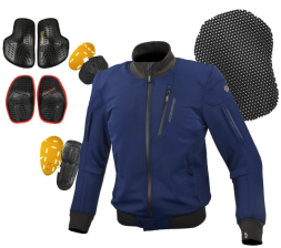 Бомбер из софтшела Komine JK-619 Smart Shell System Jacket