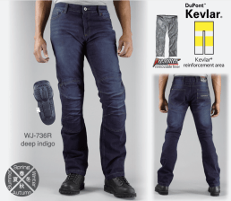 Мотоджинсы Komine WJ-736R Full Year KV Jeans-D / INDIGO