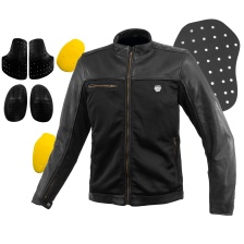 Мотокуртка Komine JK-166 Half Leather Mesh Jacket