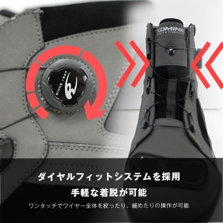 Мотокроссовки Komine BK-300 Dial Fit WP Microfiber Sneaker