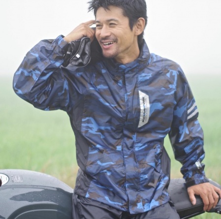 Дышащий дождевик костюм для мотоциклиста Komine RK-539 Breathter Rain Wear FIATO