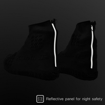 Бахилы светоотражающие RK-360 back zipper silicone rain boot cover