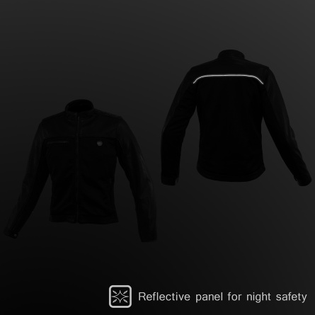 Мотокуртка кожаная Komine JK-166 Half Leather Mesh Jacket