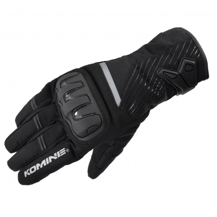 Удлиненные туринговые теплые мотоперчатки с карбоновым слайдером. Всесезонные утепленные. Мотоперчатки Komine GK-846 Protect Winter Gloves
