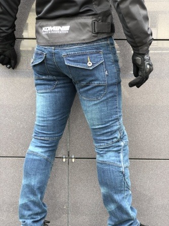 Самые продаваемые японские мотоджинсы  Komine PK-718 II Super Fit Kevlar Jeans. DuPont™ Kevlar® на коленяхи бедрах.