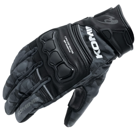 Мотоперчатки мембранные Komine GK-856 High Protect Leather Windproof Gloves EN13594:2015 CE level2